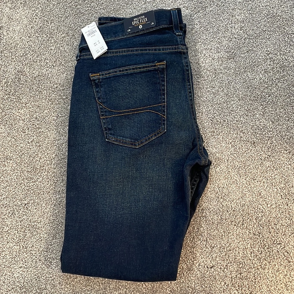 Hollister Men’s Slim Straight Denim Jeans Size 34x34